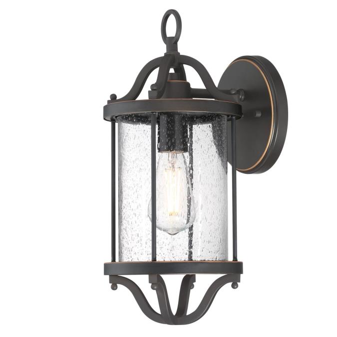 メル52211様　ブラック　ブラウン Isabelle One-Light Outdoor Wall Fixture, Oil Rubbed Bronze Finish
