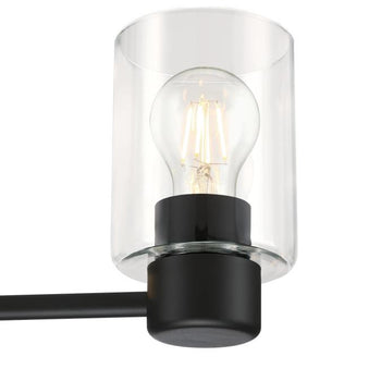 Sylvestre Three-Light Indoor Chandelier, Matte Black Finish
