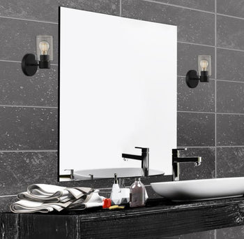 Sylvestre One-Light Indoor Wall Fixture, Matte Black Finish