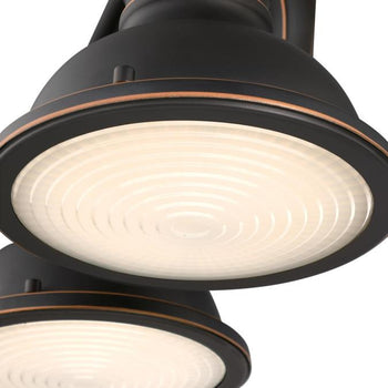 Boswell Three-Light Indoor Wall Fixture, Oil-Rubbed Bronze Finish with Highlights