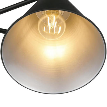 Trocadero One-Light Swing Arm Wall Fixture with On/Off Switch, Matte Black Finish