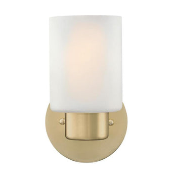 Sylvestre One-Light Wall Fixture, Champagne Brass Finish