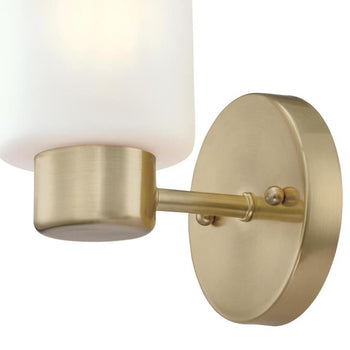 Sylvestre One-Light Wall Fixture, Champagne Brass Finish