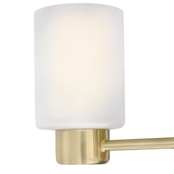 Sylvestre Three-Light Wall Fixture, Champagne Brass Finish