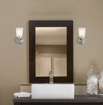 Reynaldo One-Light Wall Fixture, Brushed Nickel Finish