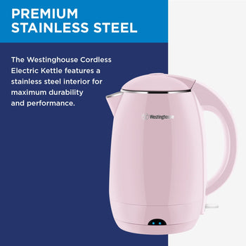 Electric Cordless Kettle - Pink