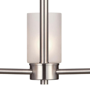 Sylvestre Three-Light Indoor Chandelier, Brushed Nickel Finish