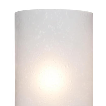 Sylvestre Three-Light Interior Wall Fixture, Brushed Nickel Finish with Frosted Seeded Glass