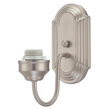 One-Light Wall Fixture, Brushed Nickel Finish
