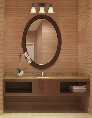 Midori Three-Light Indoor Wall Fixture, Oil Rubbed Bronze Finish