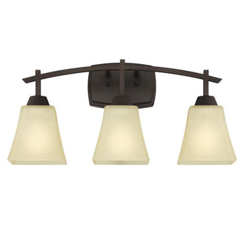 Midori Three-Light Indoor Wall Fixture, Oil Rubbed Bronze Finish