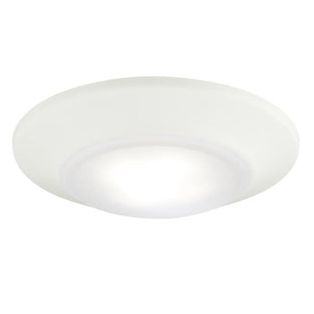 6-Inch Dimmable ENERGY STAR 4000K LED Indoor/Outdoor Surface Mount Ceiling Fixture, White Finish