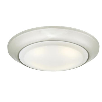 7-3/8-Inch Dimmable ENERGY STAR 4000K LED Indoor/Outdoor Surface Mount Ceiling Fixture, Brushed Nickel Finish
