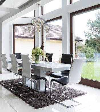 Byron Six-Light Indoor Chandelier, Brushed Nickel Finish