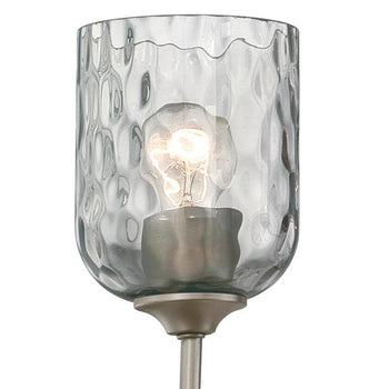 Basset Six-Light Indoor Chandelier, Dark Pewter Finish