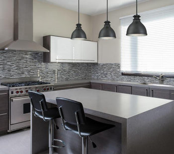 Kilian One-Light Indoor Pendant, Matte Brushed Gun Metal Finish