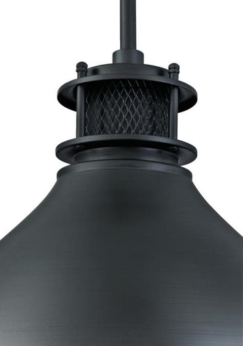 Kilian One-Light Indoor Pendant, Matte Brushed Gun Metal Finish
