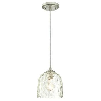 Basset One-Light Indoor Mini Pendant, Brushed Nickel Finish