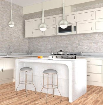 One-Light LED Indoor Mini Pendant, Brushed Nickel Finish