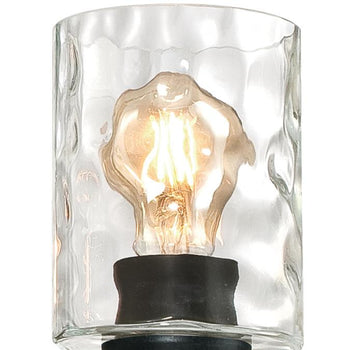 Barnwell Three-Light Indoor Chandelier, Textured Iron and Barnwood Finish