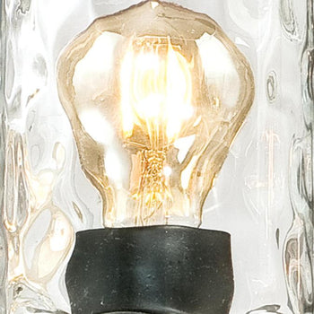 Barnwell Five-Light Indoor Chandelier, Textured Iron and Barnwood Finish