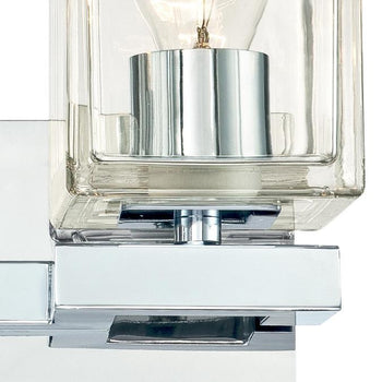 Nyle Two-Light Indoor Wall Fixture, Chrome Finish