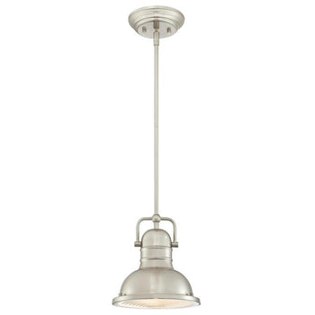 Boswell One-Light LED Indoor Mini Pendant, Brushed Nickel Finish