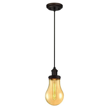 One-Light Indoor Mini pendant, Oil Rubbed Bronze Finish