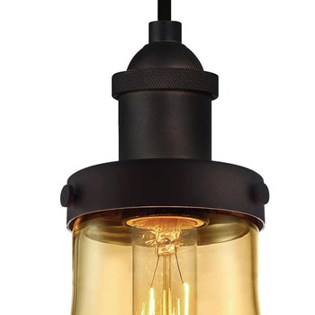 One-Light Indoor Mini pendant, Oil Rubbed Bronze Finish