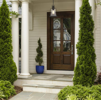 Brynn One-Light Outdoor Pendant, Oil Rubbed Bronze Finish with Highlights