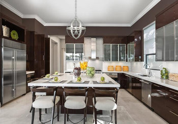 Stella Mira Three-Light Indoor Chandelier, Brushed Nickel Finish