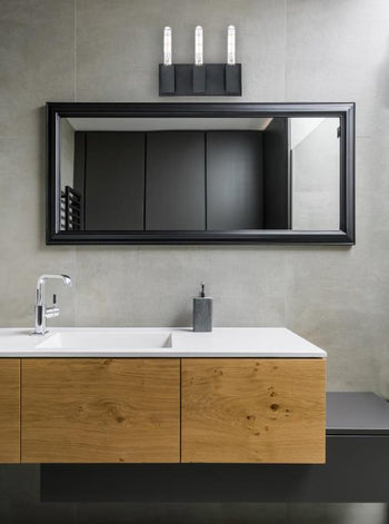 Skybridge Three-Light Dimmable LED Indoor Wall Fixture, Iron Finish