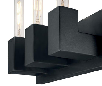 Skybridge Three-Light Dimmable LED Indoor Wall Fixture, Iron Finish