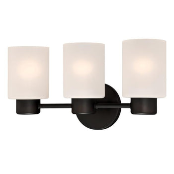 Sylvestre Three-Light Indoor Wall Fixture, Oil Rubbed Bronze Finish