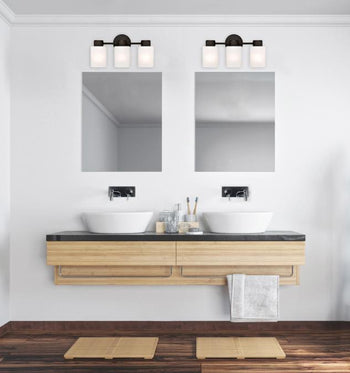 Sylvestre Three-Light Indoor Wall Fixture, Oil Rubbed Bronze Finish