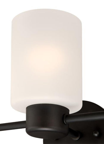 Sylvestre Three-Light Indoor Wall Fixture, Oil Rubbed Bronze Finish