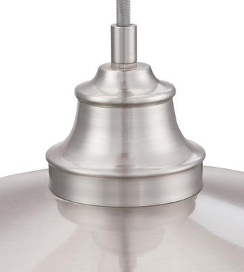 Iron Hill One-Light Indoor Pendant, Brushed Nickel Finish
