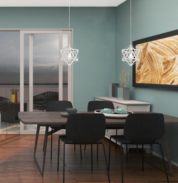 One-Light Indoor Pendant, Matte White Finish