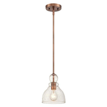 Fiona One-Light Indoor Mini Pendant, Washed Copper Finish