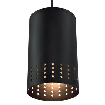 Phelps One-Light Indoor Mini Pendant, Matte Black Finish
