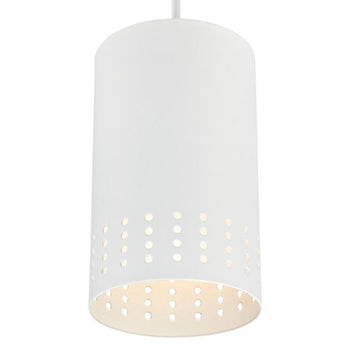 Phelps One-Light Indoor Mini Pendant, Matte White Finish