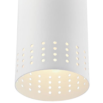 Phelps One-Light Indoor Mini Pendant, Matte White Finish