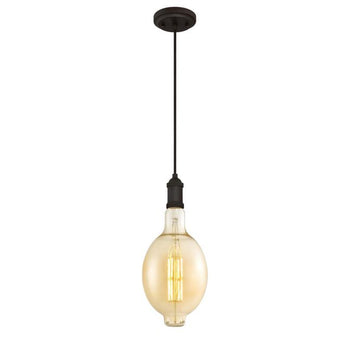 One-Light Oversized LED Indoor Mini Pendant, Oil Rubbed Bronze Finish