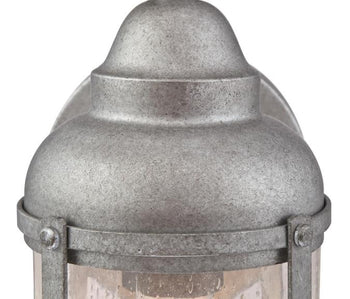 Rezner One-Light Outdoor Wall Fixture, Galvanized Steel Finish