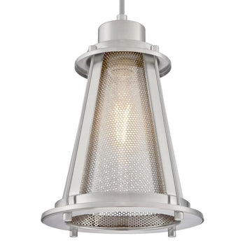 Beatrix One-Light Indoor Mini Pendant, Brushed Nickel Finish