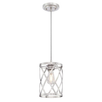 Isadora One-Light Indoor Mini Pendant, Brushed Nickel Finish