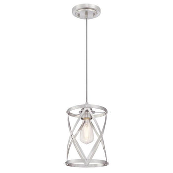 Isadora One-Light Indoor Mini Pendant, Brushed Nickel Finish