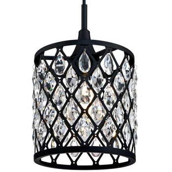 Waltz One-Light Indoor Mini Pendant, Matte Black Finish