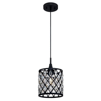 Waltz One-Light Indoor Mini Pendant, Matte Black Finish