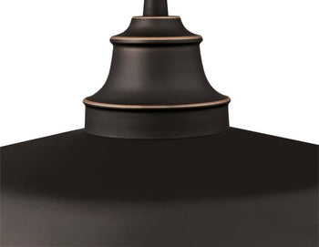 Iron Hill One-Light Indoor Pulley Pendant, Oil Rubbed Bronze Finish with Highlights